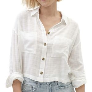 NWT Aeropostale Long Sleeve Button-Down Top